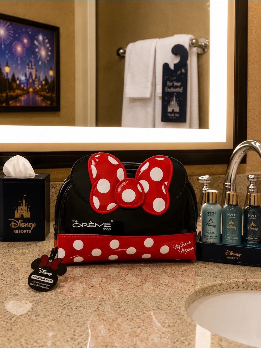 Disney Minnie Mouse Red Polka Dot Makeup Bag